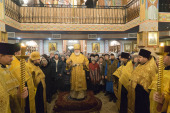 В день памяти апостола Андрея Первозванного в Свято-Духовом соборе Минска состоялось соборное архиерейское богослужение