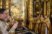Патриарший визит в Санкт-Петербургскую епархию. Литургия в Николо-Богоявленском морском соборе