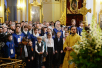 Патриарший визит в Санкт-Петербургскую епархию. Литургия в Николо-Богоявленском морском соборе