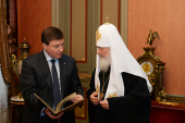 Святіший Патріарх Кирил зустрівся з губернатором Псковської області А.А. Турчаком