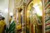 Slujirea Patriarhului la biserica cu hramul în cinstea Sfântului Ierarh Spriridon al Trimitundei din Nagatinski Zaton, or. Moscova. Hirotonia arhimandritului Evfimii (Maksimenko) în treapta de episcop de Usman
