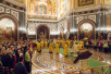 Молебное пение на новолетие в Храме Христа Спасителя в Москве