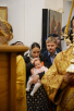 Slujirea Patriarhului în biserica „Adormirea Preasfintei Născătoare de Dumnezeu” din Moghiltsy, or. Moscova