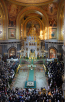 Велика вечірня в день свята Різдва Христового в Храмі Христа Спасителя в Москві
