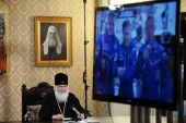 Sanctitatea Sa Patriarhul Chiril a felicitat echipajul Staţiei spaţiale internaţionale cu prilejul Naşterii Domnului