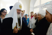 У день свята Різдва Христового Святіший Патріарх Кирил відвідав Лікарню святителя Олексія в Москві