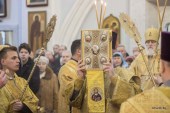 В Неделю по Богоявлении Патриарший экзарх всея Беларуси совершил Литургию в Свято-Духовом кафедральном соборе города Минска
