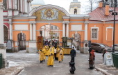 Память священномученика Петра Скипетрова почтили в Александро-Невской лавре