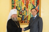 Глава Казахстанского митрополичьего округа встретился с министром иностранных дел Республики Казахстан