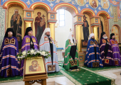 De sărbătoarea Întâmpinării Domnului Întâistătătorul Bisericii Ortodoxe Ruse a sfințit biserica cu hramul „Sfântul Cuviosul Serafim de Sarov” din nord-estul Moscovei