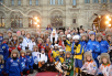 VII детский турнир по русскому хоккею на призы Патриарха на Красной площади в Москве
