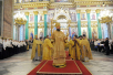День православной молодежи в Санкт-Петербурге. Божественная литургия в Исаакиевском соборе. Крестный ход