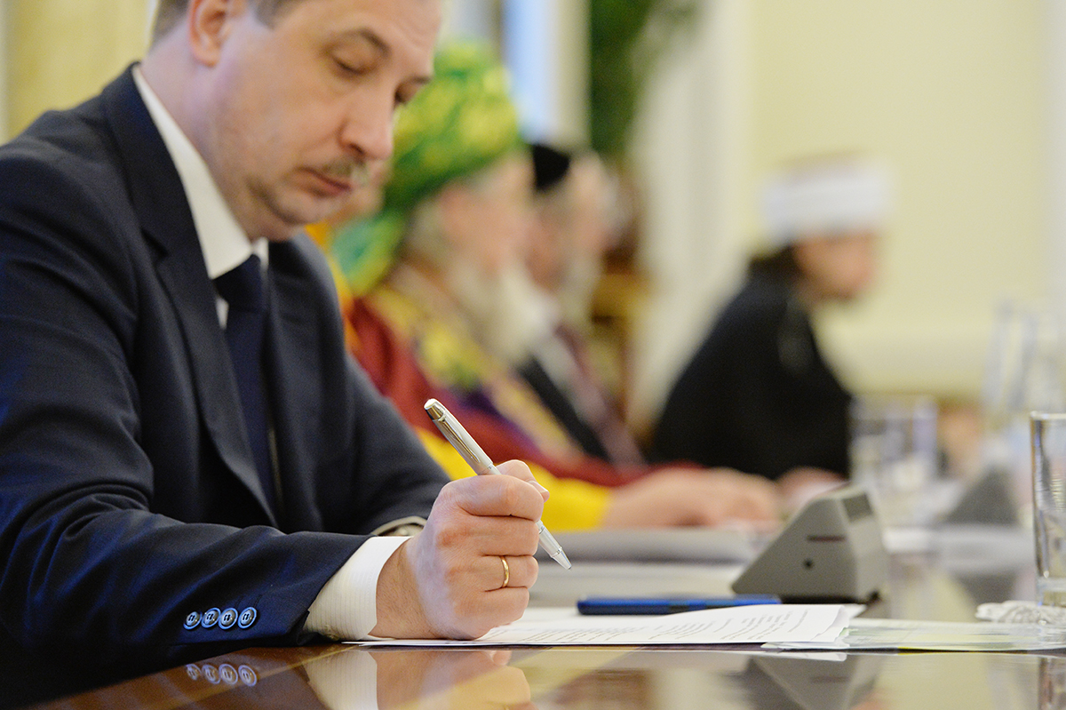 Ședința Prezidiului Consilului interreligios al Rusiei sub președinția Sanctității Sale Patriarhul Chiril