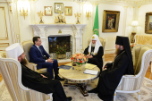 A avut loc întâlnirea Sanctității Sale Patriarhul Chiril cu guvernatorul regiunii Astrahan A.A. Jilkin și mitropolitul de Astrahan și Kamyzeak Nicon