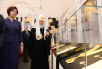 Святіший Патріарх Кирил і міністр культури РФ В.Р. Мединський взяли участь у відкритті виставки «Нагороди Руської Православної Церкви»