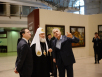 Посещение Святейшим Патриархом Кириллом выставки художника В.И. Нестеренко в Москве