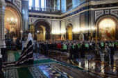 Sanctitatea Sa Patriarhul Chiril a săvârșit vecernia cu rânduiala iertării în catedrala „Hristos Mântuitorul”