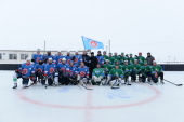 Состоялась спортивная встреча хоккейных сборных Салаватской епархии и ИК-16 города Салавата