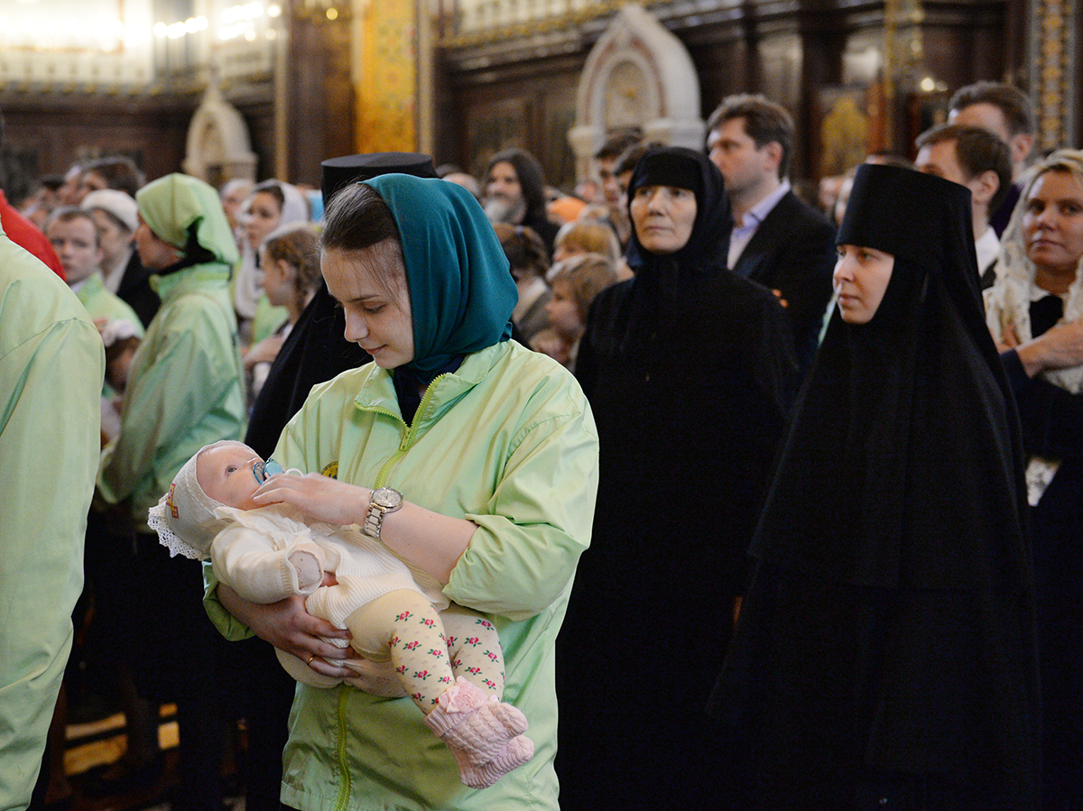Slujirea Patriarhului în Duminica Triumfului Ortodoxiei în catedrala „Hristos Mântuitorul”, or. Moscova