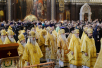 Slujirea Patriarhului în Duminica Triumfului Ortodoxiei în catedrala „Hristos Mântuitorul”, or. Moscova