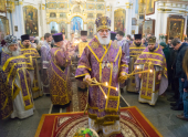 В Неделю вторую Великого поста Патриарший экзарх всея Беларуси совершил Литургию в Свято-Духовом кафедральном соборе Минска
