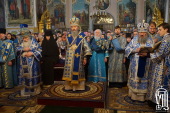 De ziua sărbătoririi în cinstea Icoanei Maicii Domnului „Chezașa celor păcătoși” Întâistătătorul Bisericii Ortodoxe din Ucraina a săvârșit Dumnezeiasca Liturghie la mănăstirea Korets