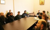 Mitropolitul de Voloklamsk Ilarion a codus ședința catedrei de pedagogie și teorie a învățământului a Aspiranturii și doctoranturii general-bisericești în orașul Sanct-Petersburg
