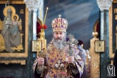Предстоятель Украинской Православной Церкви в Неделю 4-ю Великого поста совершил Божественную литургию в Киево-Печерской лавре