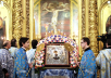 trenia cu citirea Acatistului Preasfintei Născătoare de Dumnezeu în catedrala episcopală „Arătarea Domnului”, or. Moscova