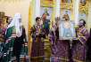 Slujirea Patriarhului în Duminica a 5-a din Postul Mare la biserica „Sfântul și Dreptul Ioan Rusul” din Fili-Davydkovo, or. Moscova