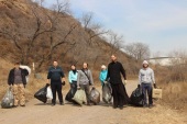 Миссионеры в Чите провели экологическую акцию «Всероссийская уборка»