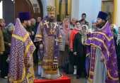 В Неделю 5-ю Великого поста архиепископ Солнечногорский Сергий совершил Божественную литургию на Патриаршем подворье в Ялте