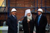 Вице-премьер России посетил место строительства собора Казанской иконы Божией Матери в Казани