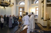 Mitropolitul de Volokolamsk Ilarion a săvârșit rânduiala alipirii la Biserica Ortodoxă a oamenilor care temporar s-au desprins de ea
