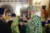 Патриаршее служение в канун праздника Входа Господня в Иерусалим в Храме Христа Спасителя в Москве