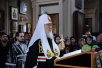 Slujirea Patriarhului în ajunul Marții Mari la mănăstirea „Sfântul Alexie, omul lui Dumnezeu”, or. Moscova