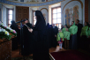 Slujirea Patriarhului în ajunul Miercurii Mari la mănăstirea stavropighială „Sfinții Mucenici Boris și Gleb” din Anosino