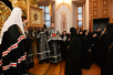 Патриаршее служение в канун Великой Среды в Борисоглебском Аносине ставропигиальном монастыре