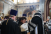 Slujirea Patriarhului în Miercurea Mare la catedrala „Hristos Mântuitorul”, or. Moscova