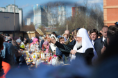 În Sâmbăta Mare Sanctitea Sa Patriarhul Chiril a vizitat un șir de biserici din Moscova