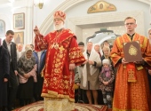 Патриарший экзарх всея Беларуси возглавил Пасхальное богослужение в Свято-Духовом кафедральном соборе Минска