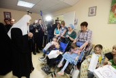 В праздник Пасхи Святейший Патриарх Кирилл посетил Российскую детскую клиническую больницу в Москве