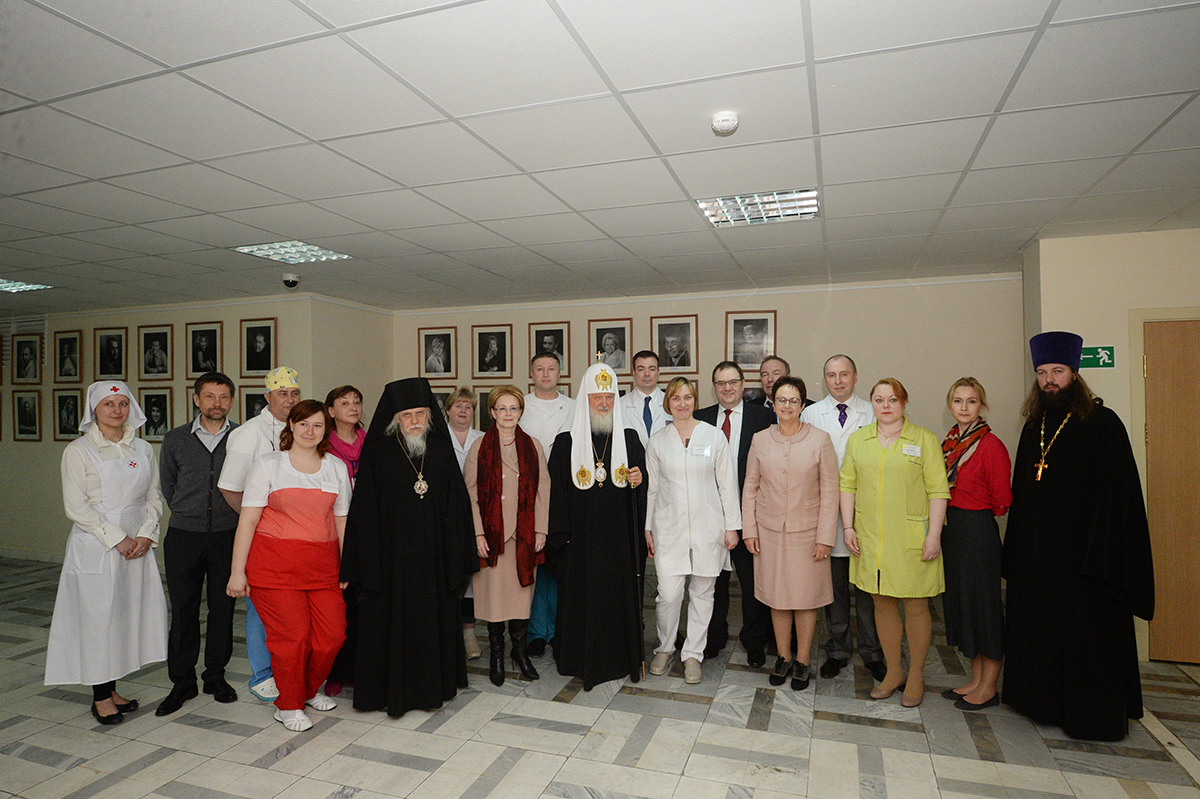 Vizitarea de către Sanctitatea Sa Patriarhul Chiril a Spitalului clinic de copii din Rusia, or. Moscova