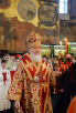 Slujirea Patriarhului în ziua de Luni din Săptămâna Luminată în catedrala „Adormirea Maicii Domnului” din Kremlin, or. Moscova