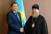 Состоялась встреча главы Казахстанского митрополичьего округа с акимом Атырауской области Н.А. Ногаевым