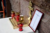 В ходе визита в Санкт-Петербург Святейший Патриарх Кирилл совершил литию по погибшим в результате теракта в метро 3 апреля