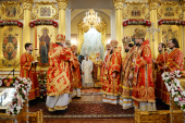 Întâistătătorul Bisericii Ortodoxe Ruse a săvârșit Dumnezeiasca Liturghie la mănăstirea „Acoperământul Maicii Domnului”, or. Moscova