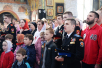 Патриаршее служение в день памяти великомученика Георгия Победоносца в Георгиевском храме на Поклонной горе в Москве