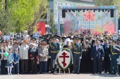 Глава Митрополичьего округа в Республике Казахстан принял участие в праздновании Дня Победы в Усть-Каменогорске