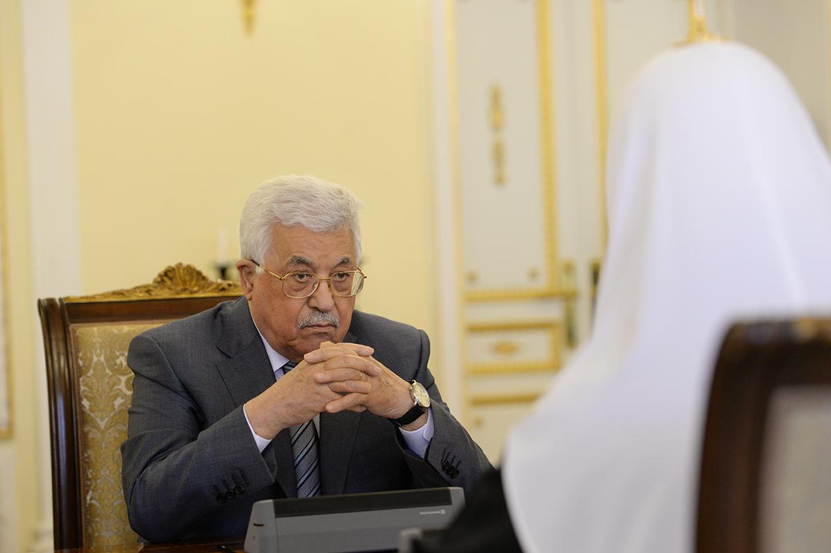 Întâlnirea Sanctității Sale Patriarhul Chiril cu Președintele Statului Palestina Mahmoud Abbas
